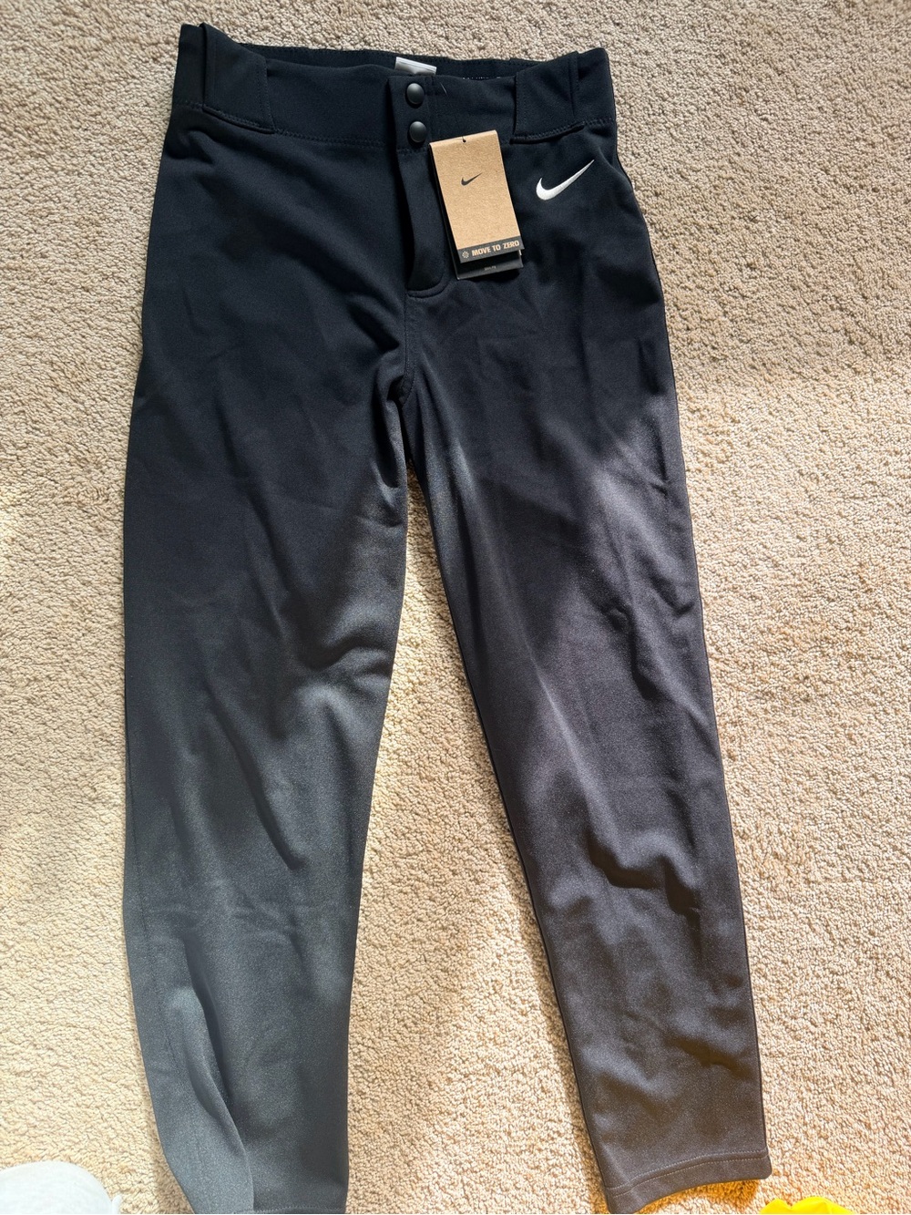 Nike Kids Black Athletic Joggers with Swoosh